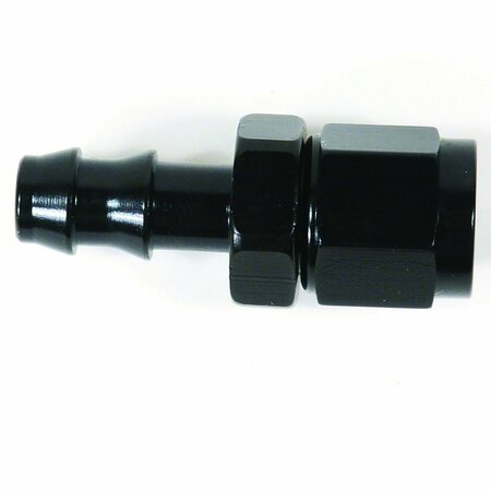 SPEEDFX HOSE ENDS Full Swivel 4AN Hose Straight Anodized Black Aluminum Single 520400BK